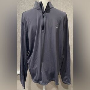 Greyson Men’s 1/4 Zip Mock Neck Performance Stretch Golf Gray Size L Rhinebeck